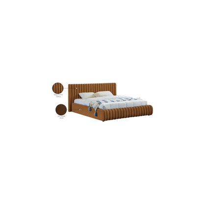 Nico Saddle Velvet King Bed