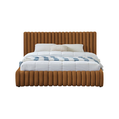 Nico Saddle Velvet Queen Bed