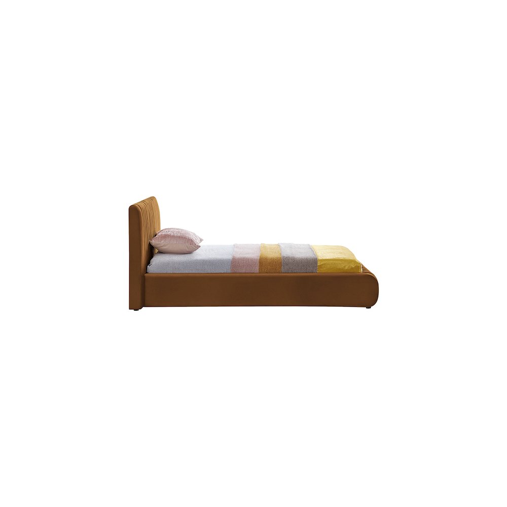 Nico Saddle Velvet Twin Bed