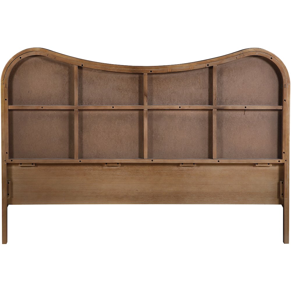 Windsor Brown Solid Wood Queen Bed (3 Boxes)