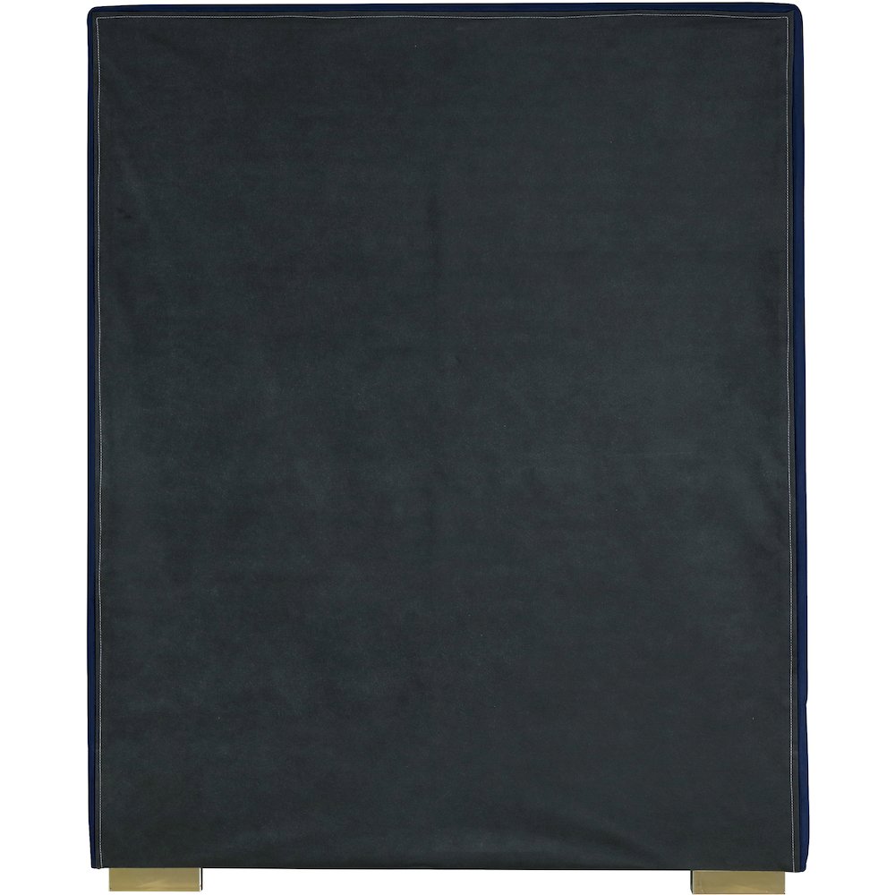 Nora Navy Velvet Twin Bed