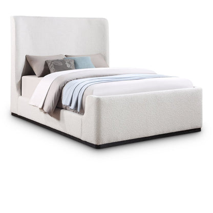 Oliver Cream Boucle Fabric King Bed
