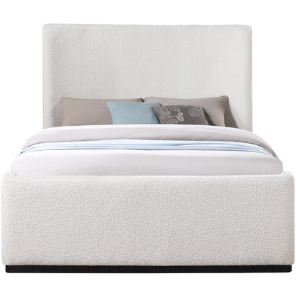 Oliver Cream Boucle Fabric King Bed