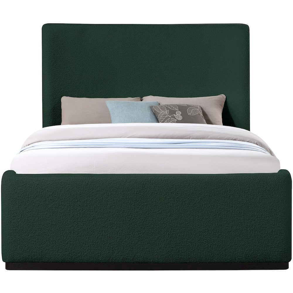 Oliver Green Boucle Fabric Full Bed
