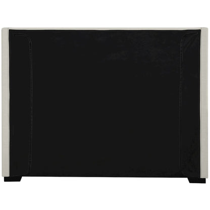 Oxford Beige Linen Textured Fabric Full Bed