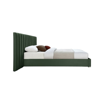 Pablo Green Velvet King Bed