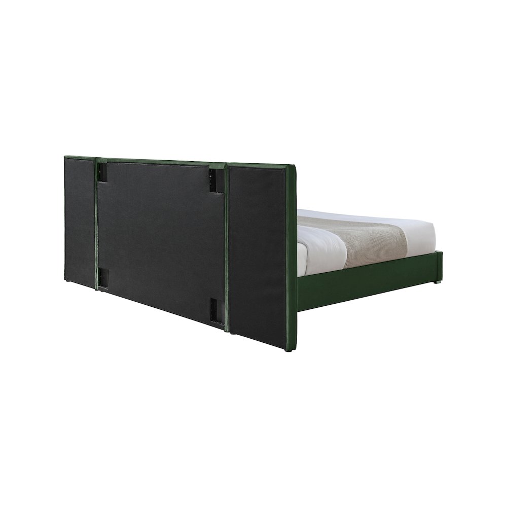 Pablo Green Velvet Queen Bed