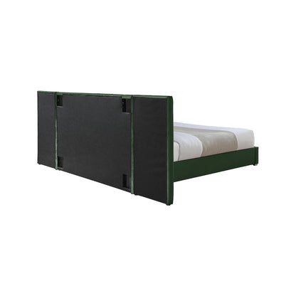 Pablo Green Velvet Queen Bed