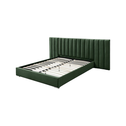 Pablo Green Velvet Queen Bed