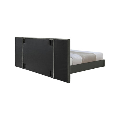 Pablo Grey Velvet Queen Bed