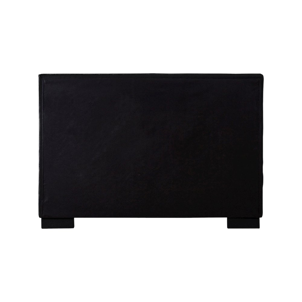 Paxton Black Chenille Fabric Full Bed