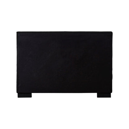 Paxton Black Chenille Fabric King Bed