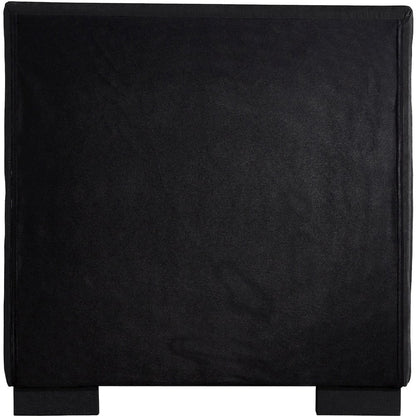 Paxton Black Chenille Fabric Twin Bed