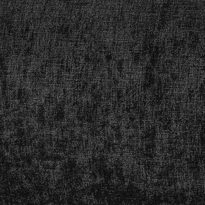 Paxton Black Chenille Fabric Twin Bed