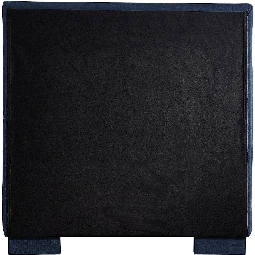 Paxton Navy Chenille Fabric Twin Bed