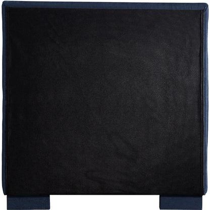 Paxton Navy Chenille Fabric Twin Bed