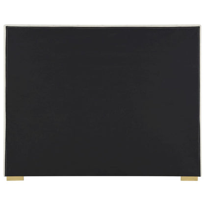 Pierce Beige Linen Textured Fabric King Bed