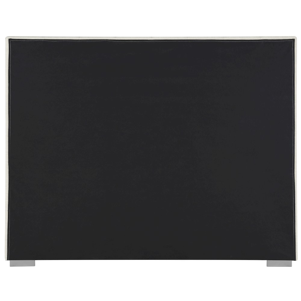 Pierce Beige Linen Textured Fabric King Bed