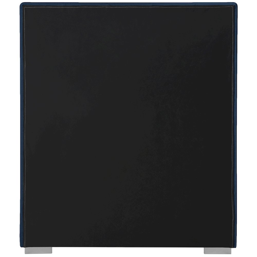 Pierce Navy Linen Textured Fabric Twin Bed