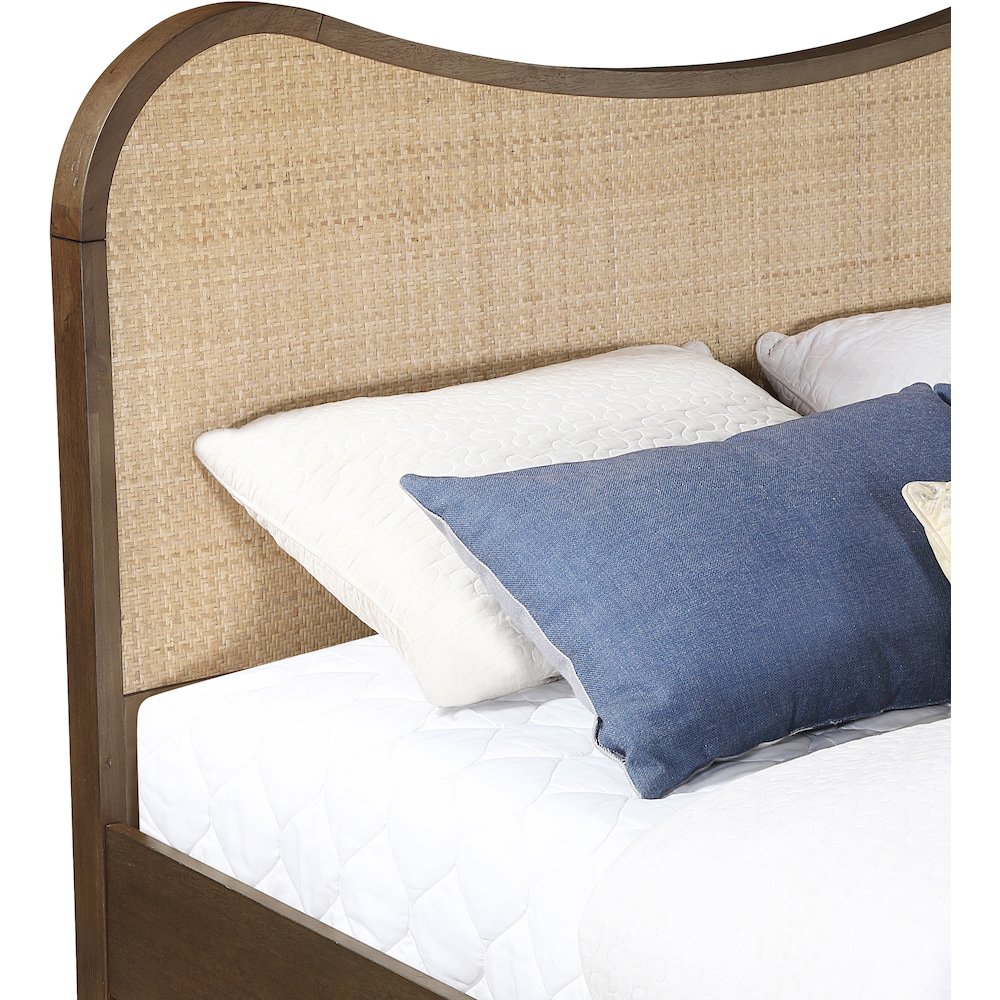 Windsor Brown Solid Wood Queen Bed (3 Boxes)