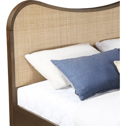 Windsor Brown Solid Wood Queen Bed (3 Boxes)