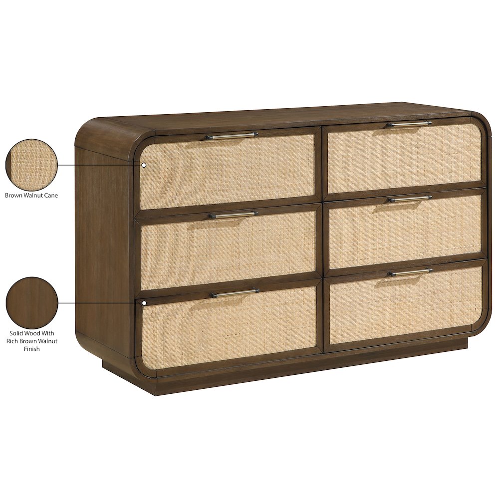 Windsor Brown Solid Wood Dresser