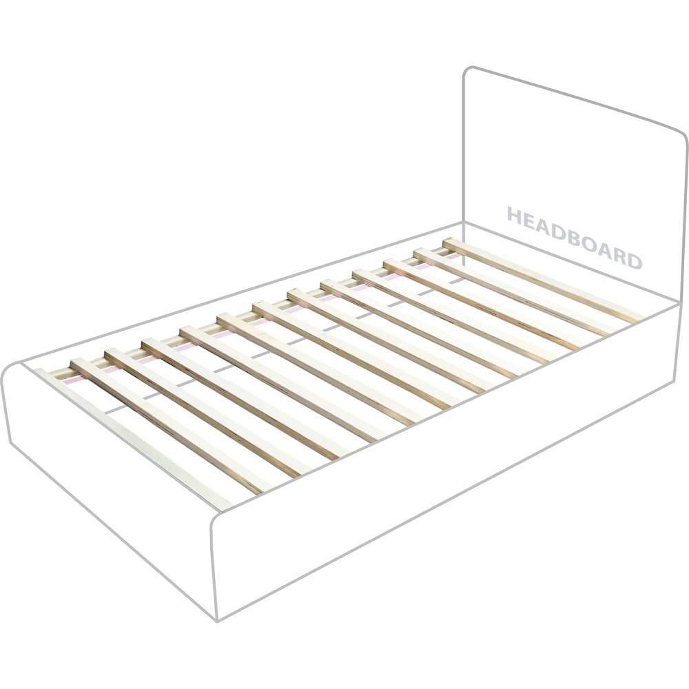 Rainbow Grey Velvet Twin Bed