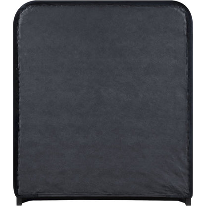Rava Black / Taupe Velvet Upholstered Twin Bed