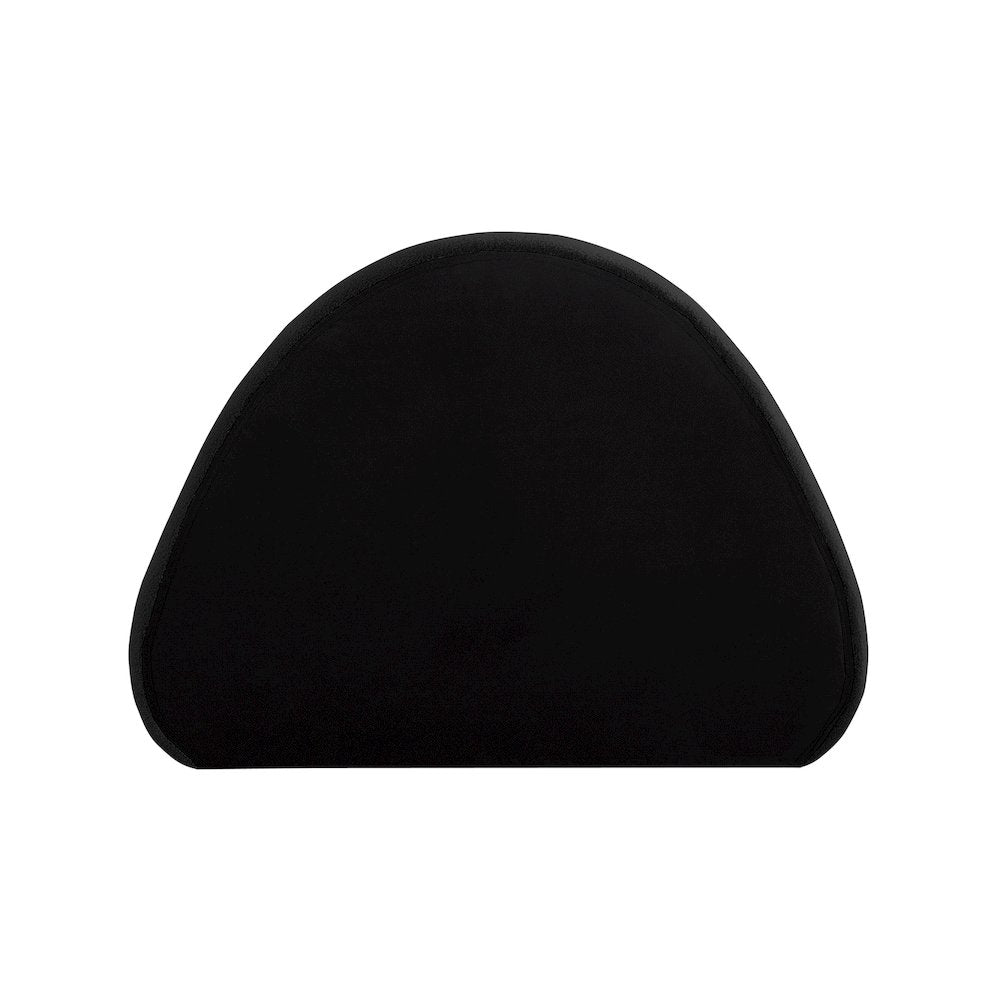 Rudy Black Teddy Fabric Twin Bed