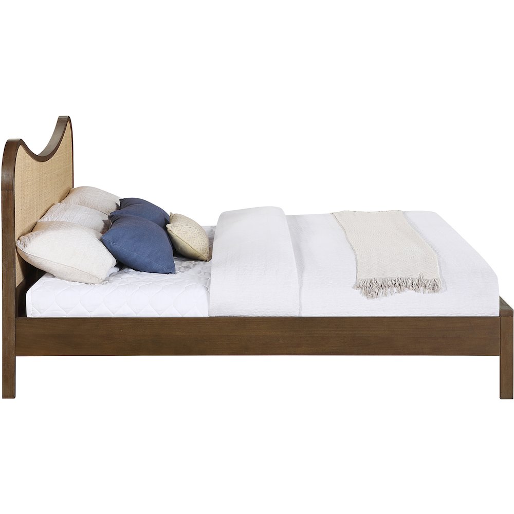 Windsor Brown Solid Wood King Bed (3 Boxes)