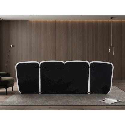 Shiloh Cream Boucle Fabric King Bed