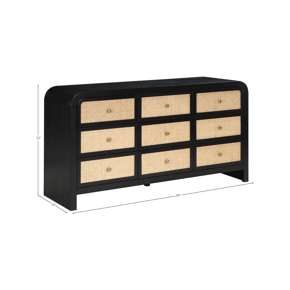Siena Black Dresser