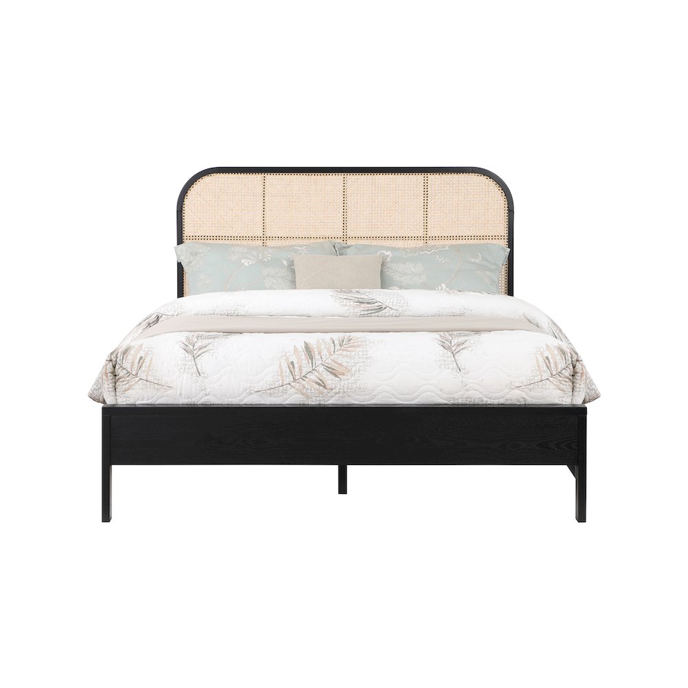 Siena Black Ash Wood Full Bed
