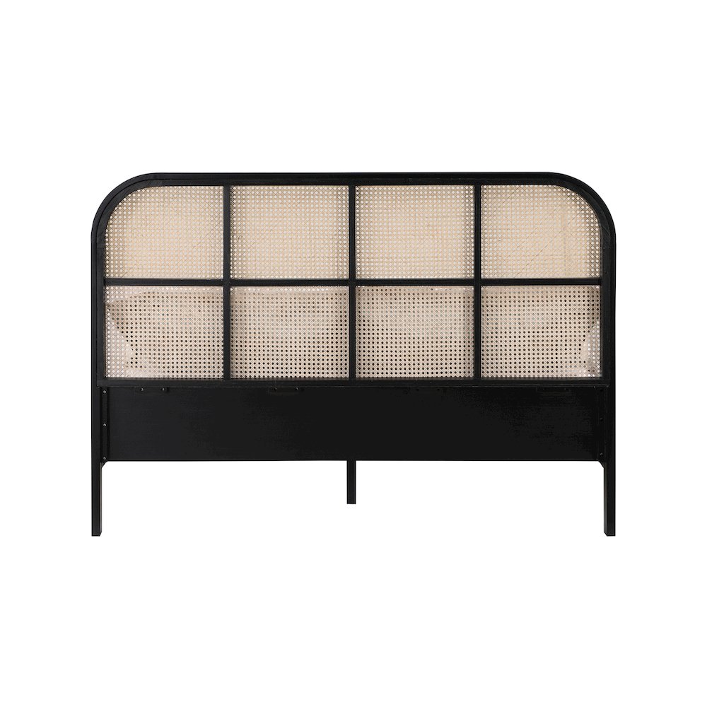Siena Black Ash Wood King Bed