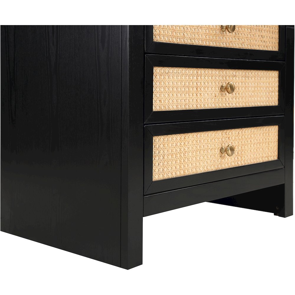 Siena Black Night Stand