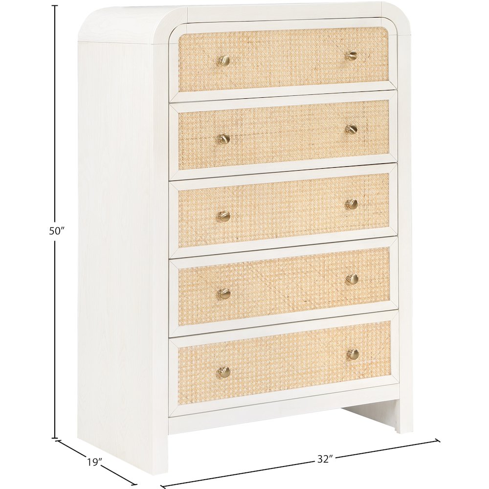 Siena White Chest