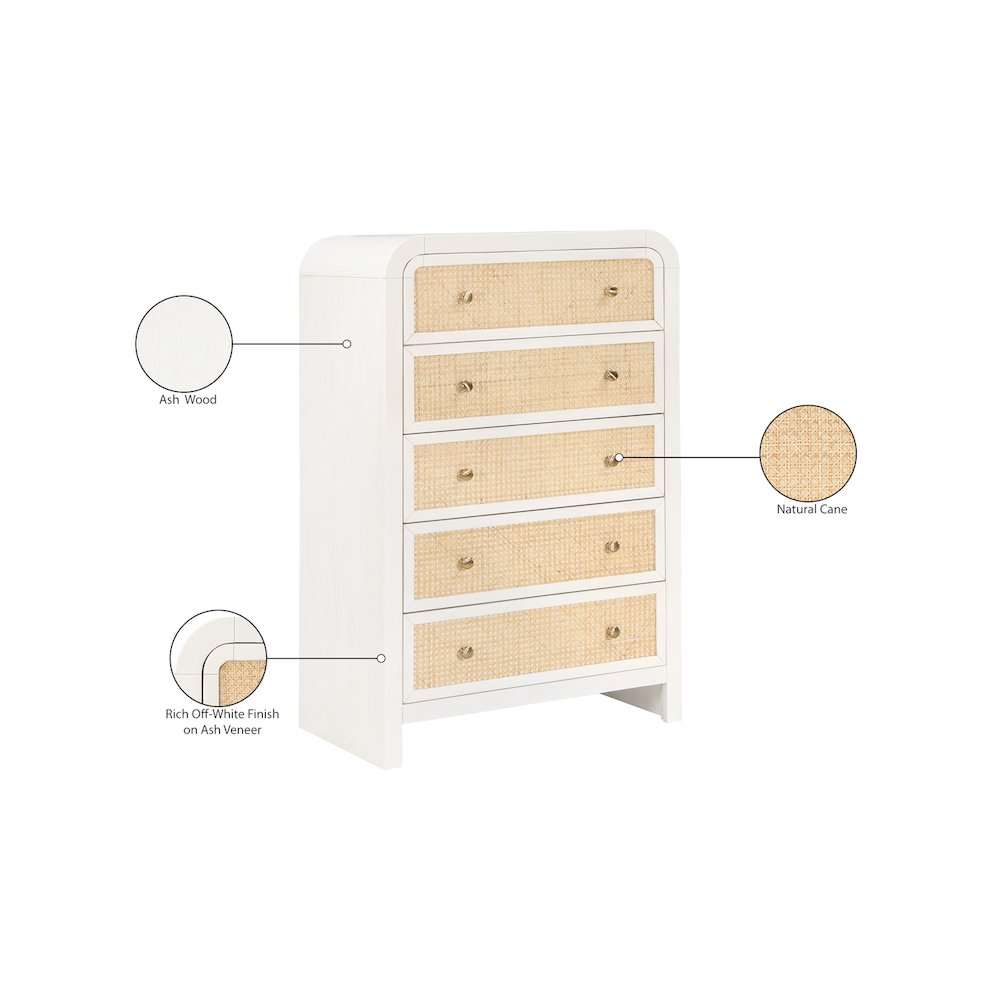 Siena White Chest