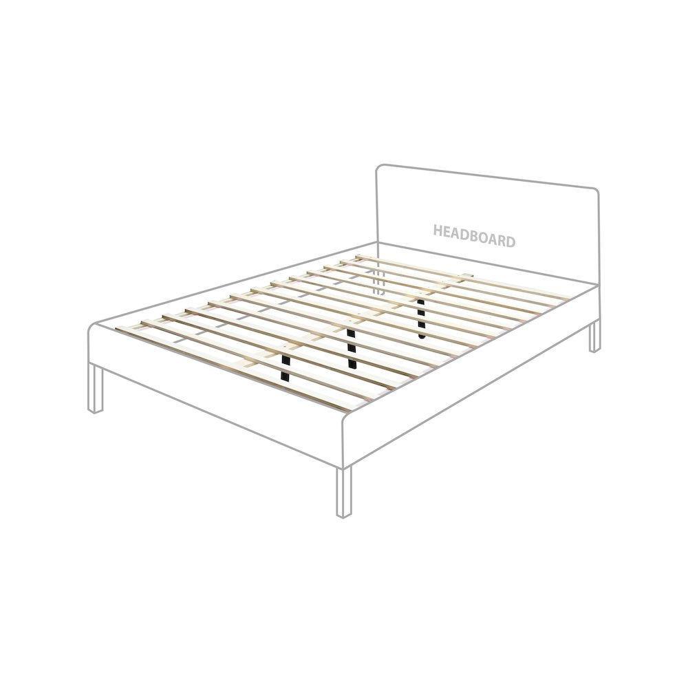 Siena White Ash Wood Full Bed