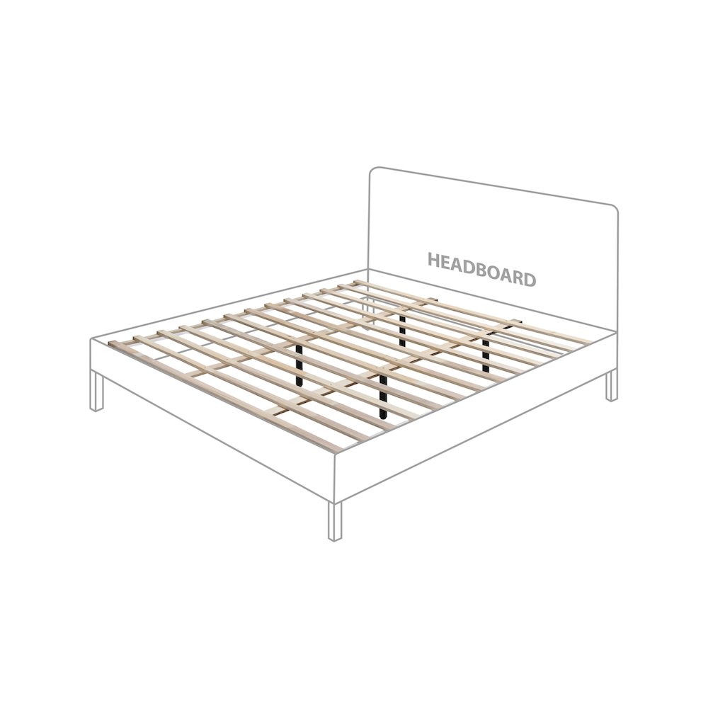 Siena White Ash Wood King Bed