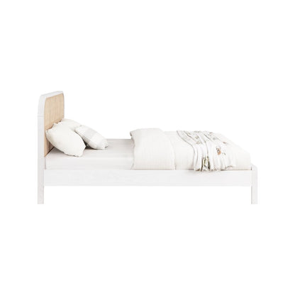 Siena White Ash Wood Queen Bed