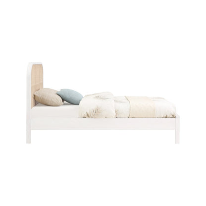 Siena White Ash Wood Twin Bed