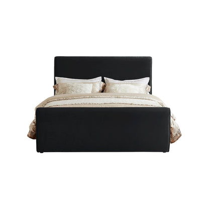 Sloan Black Velvet Full Bed