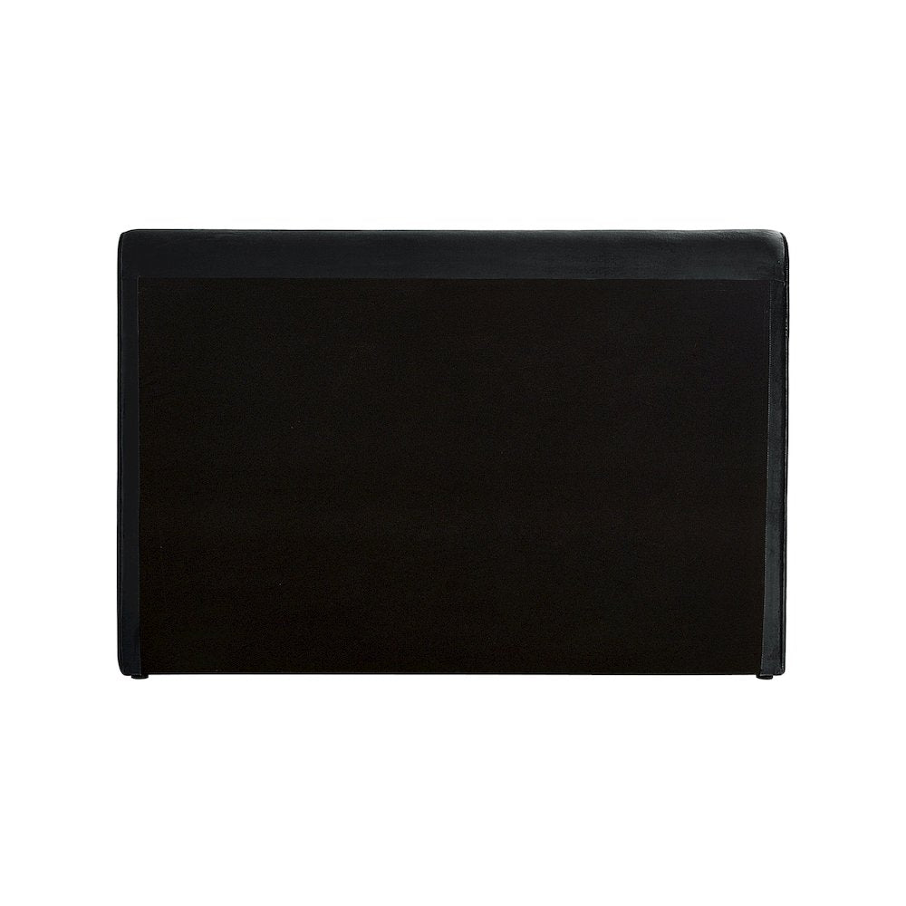 Sloan Black Velvet Full Bed