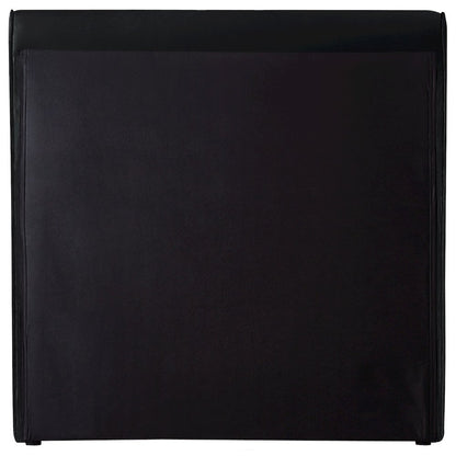 Sloan Black Velvet Twin Bed