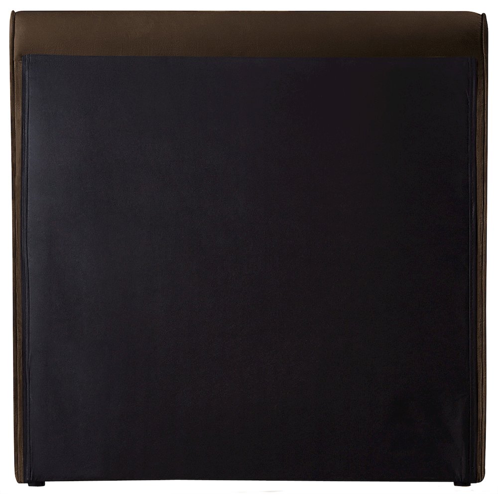 Sloan Brown Velvet Twin Bed