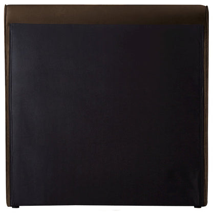 Sloan Brown Velvet Twin Bed