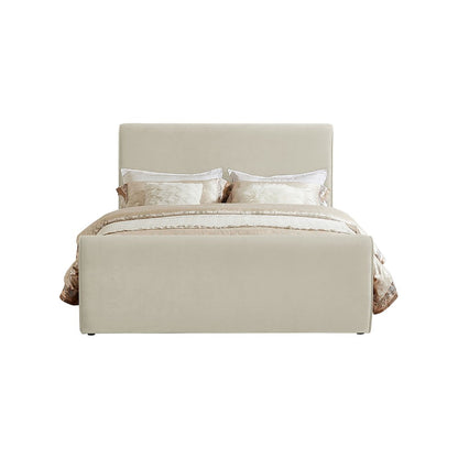 Sloan Cream Velvet Full Bed