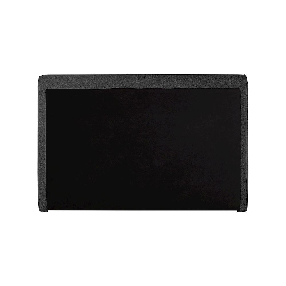 Stylus Black Boucle Fabric King Bed