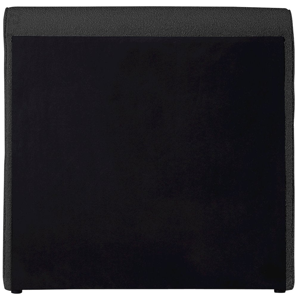 Stylus Black Boucle Fabric Twin Bed