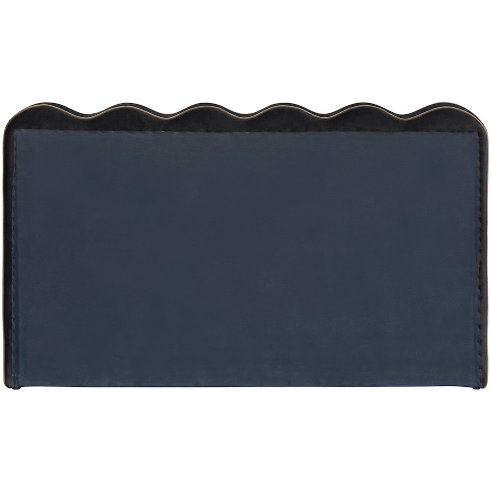 Tempo Black Velvet Upholstered King Bed